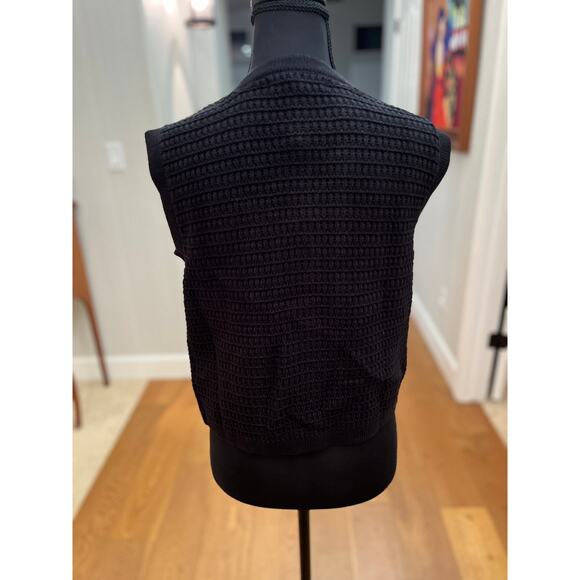 [BLANKNYC] Sleeveless Knit Vest Cardigan Black (Size S) - NWT - Picture 7 of 10